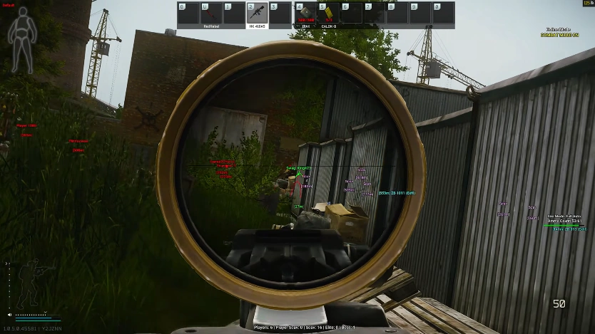 PMC and bot ESP boxes in Escape from Tarkov